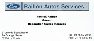Ford Raillon La Voulte